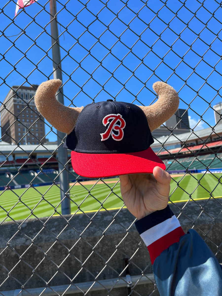 Vintage Buffalo Bisons Horns Snapback Hat My Cuzin Vintage