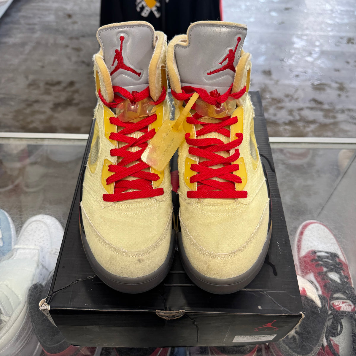 Jordan Off White Sail 5s Size 12 â My Cuzin Vintage