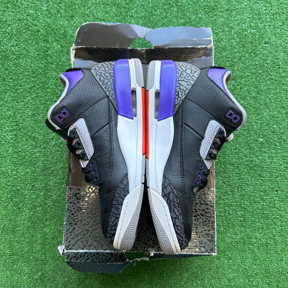 Jordan Dark Court Purple 3s Size 8 – My Cuzin Vintage