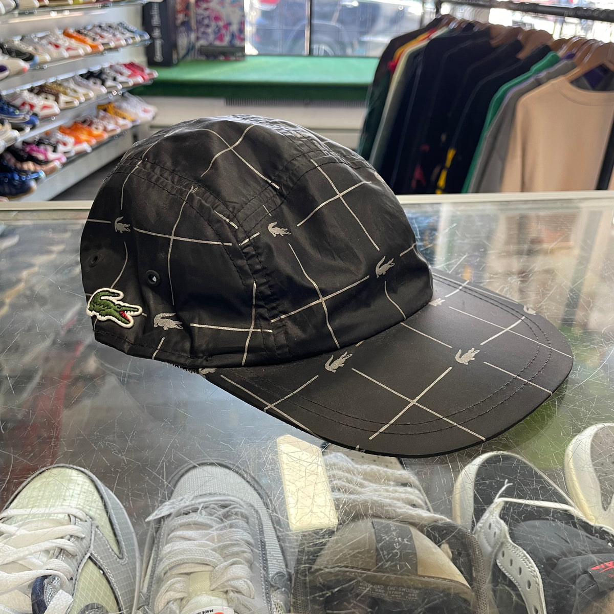 Supreme sales lacoste hat