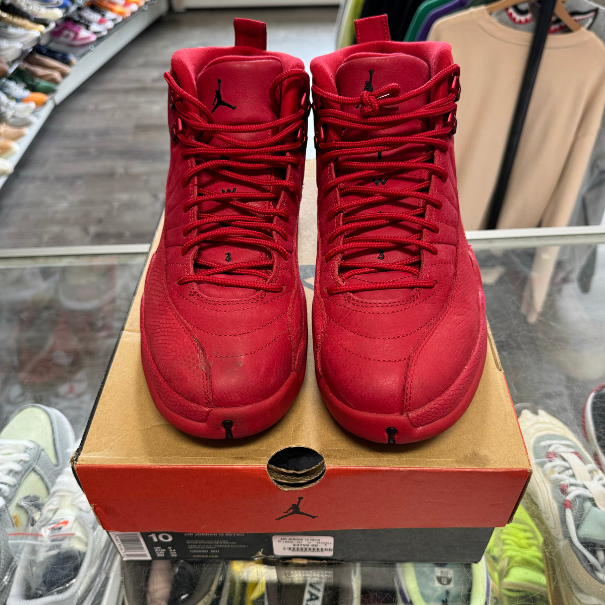Jordan Red Suede 12s Size 10 My Cuzin Vintage