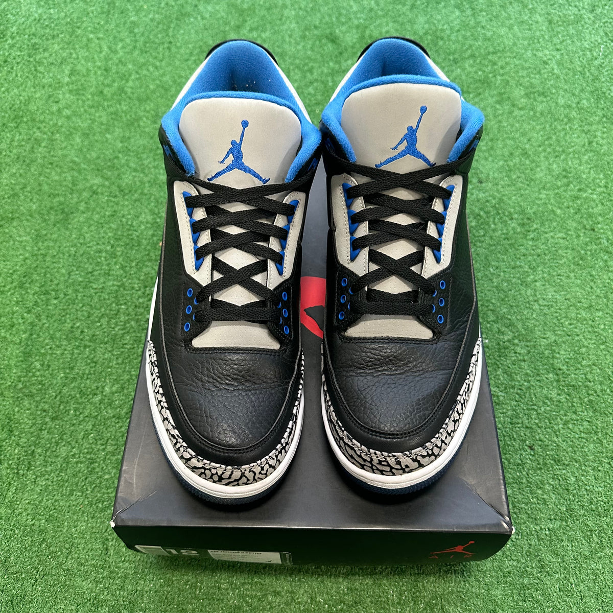 Jordan 3 Sport Blue Size 12 AIR JORDAN 3 Retro Sport Blue Size 9 - Consigned Designs main image 3