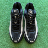 Nike Metallic Silver Racer Blue Shox Size 10W/8.5M