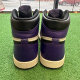 Jordan Court Purple 1s Size 10