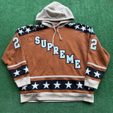 Supreme Hockey Hoodie Size L
