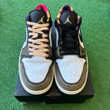 Jordan Wear Away Yellow Low 1s Size 13
