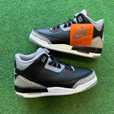 Jordan Black Cement 3s Size 5.5Y