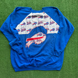 Vintage Buffalo Bills Homemade Crewneck Size XL