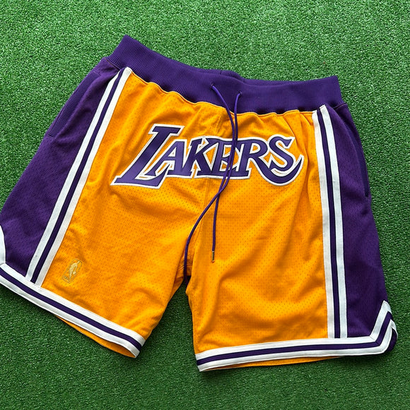 Just Don Los Angeles Lakers Shorts Size XXL