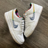 Nike Multi Color Paisley Low Dunks Size 6Y