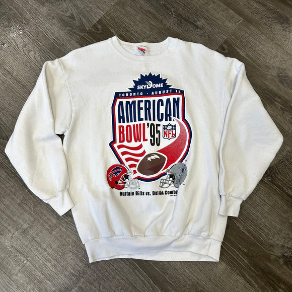 Vintage Buffalo Bills 95 American Bowl Crewneck Size L