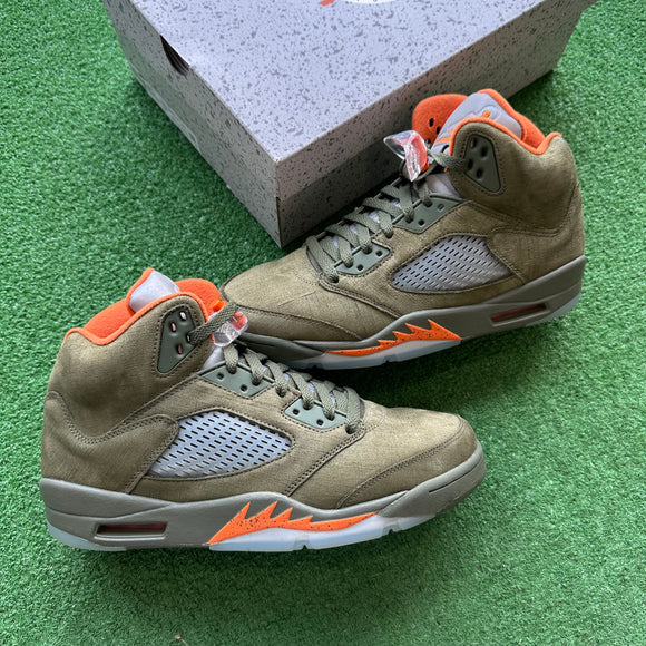 Jordan Olive 5s Size 10