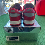 Nike Off White University Red Low Dunk Size 10.5