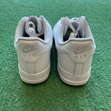Nike White Low Air Force 1s Size 8