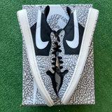 Jordan Black Cement Low 1s Size 13