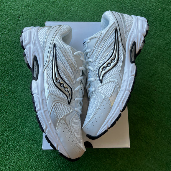 Saucony White Silver Grid Ride Millenniums Size 12