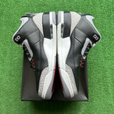 Jordan Black Cement 3s Size 12