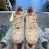 Nike Orange White Air Force 1s Size 8.5