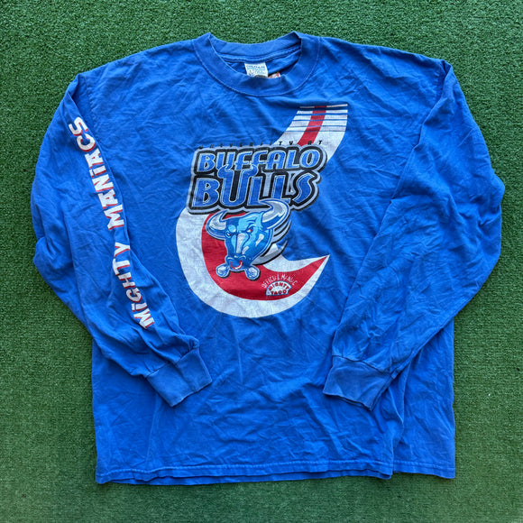 Vintage University Of Buffalo Bulls Long sleeve Tee Size XL