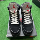 Jordan Black Metallic 5s Size 13