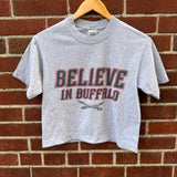 Vintage Sabres Crop Top Tee Size S