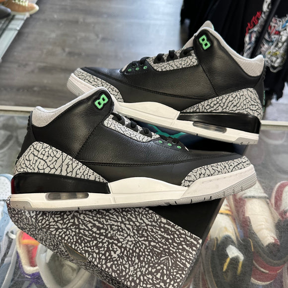 Jordan Green Glow 3s Size 13