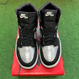 Jordan Silver Toe 1s Size 7W/5.5M