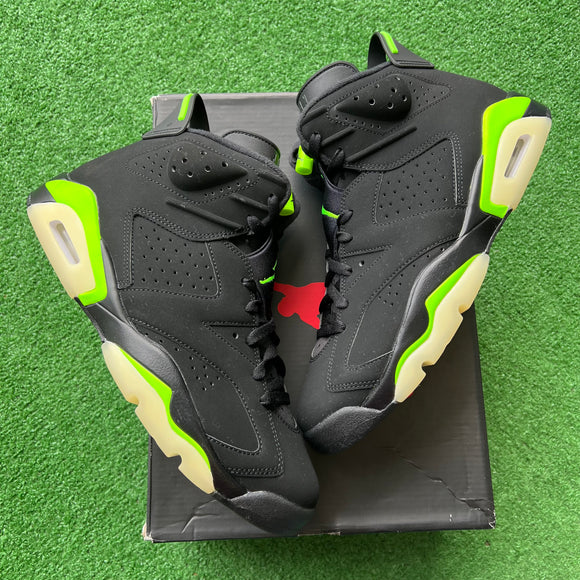 Jordan Electric Green 6s Size 10