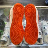 Nike Orange White Air Force 1s Size 8.5