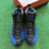 Jordan Black Game Royal 12s Size 10