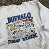Vintage Buffalo Landmarks Crewneck Size L