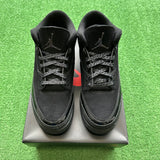 Jordan Black Cat 3s Size 10