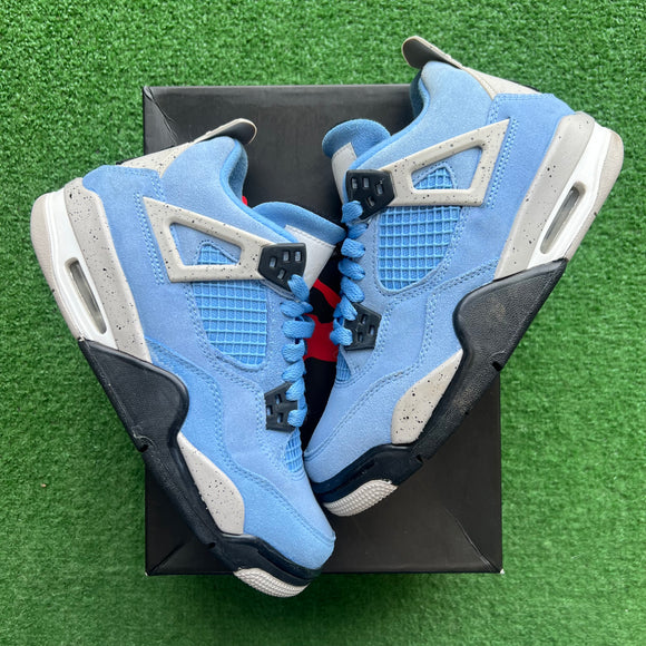 Jordan University Blue 4s Size 4.5Y