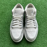 Jordan White Wolf Grey Low 1s Size 8.5W/7M