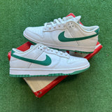 Nike White Green Noise Low Dunks Size 9.5.W/8M