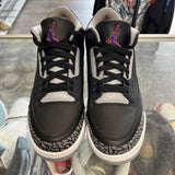 Jordan Black Court Purple 3s Size 9.5