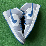 Jordan True Blue Mid 1s Size 11