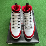 Jordan White Gym Red 9s Size 10