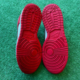Nike University Red Low Dunks Size 6Y