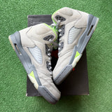 Jordan Green Bean 5s Size 7Y