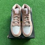 Jordan Legend Pink Mid 1s Size 6Y