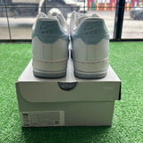 Nike White Armory Blue Low Air Force 1s Size 10W/8.5M