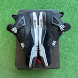 Jordan Black Canvas 4s Size 9.5