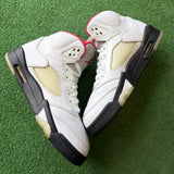 Jordan Silver Tongue Fire Red 5s Size 10