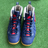 Nike Blue Void University Red Foamposites Size 6Y