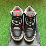Jordan Black Cement 3s Size 8