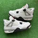 Jordan White Cement 4s Size 8