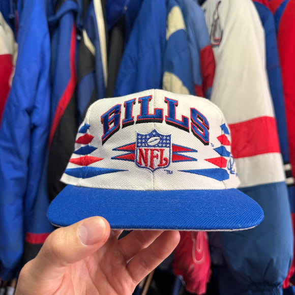 Vintage Buffalo Bills Logo Athletic Pro Line Diamond Cut Snapback Hat