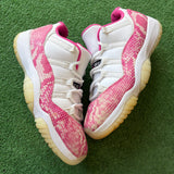 Jordan Pink Snake Skin Low 11s (Missing Insoles) Size 10W/8.5M