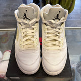 Jordan Metallic White 5s Size 11.5